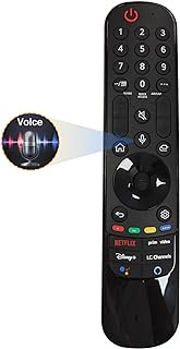 𝟐𝟎𝟐𝟒 𝙐𝙥𝙜𝙧𝙖𝙙𝙚𝙙 AN-MR21GA Magic Remote for LG Smart TV Voice Magic Remote Control, Replace AN-MR21GA, AN-MR20GA, AN-MR19BA, AN-MR18BA, AKB75855501, MR650, with Voice Recognition&amp;Pointer