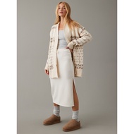American Eagle เสื้อคาร์ดิแกนผู้หญิง 1112 FAIR ISLE NON CLOSURE CARDI สี CREAM - 034-1112-106