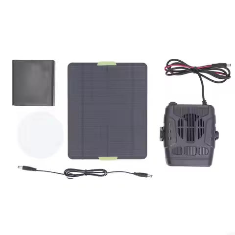 30W Outdoor Electric Heater Solar Panel Heater for Warming Chicken House A2BB