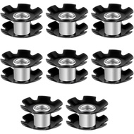 8 Keping Star Nut Headset Basikal, Alat Pemasangan Star Nut Headset Universal, Nut Headset untuk Bas
