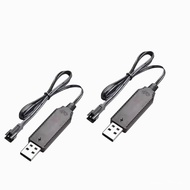 Kabel Pengecas Mainan RC untuk Li-Po 3.7V - Palam SM-2P untuk Kereta RC Mini, Bot, Lori - 2 Pek 4A2O