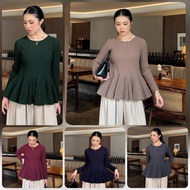 PEPLUM BASIC SWEATER - GONEGANI