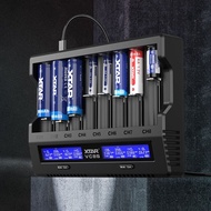XTAR VC8S 連原廠PD45W USB-C 火牛 QC 3.0 Type-C 18650 21700 八槽充電器