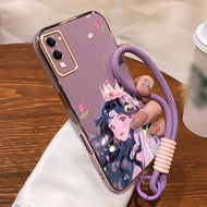 Casing hp For VIVO Y04 Y29s 5G Y19 5G T4 Lite 5G Case aesthetic Girl Princess Fantasy Case Cesing pl