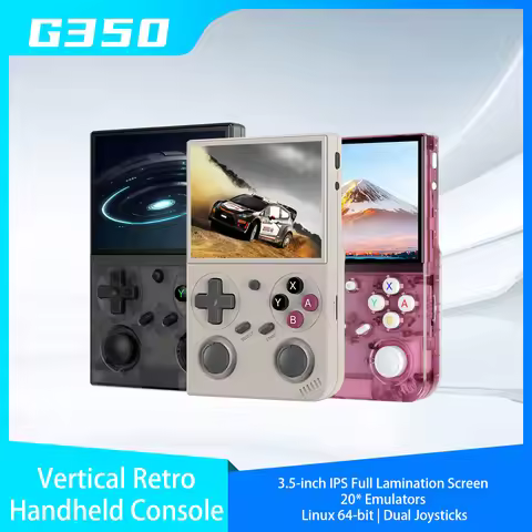 G350 Retro Handheld Game Console Linux 64-bit System 3.5" IPS Screen RK3326 3200 mAh Portable Consol
