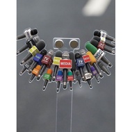Creative News Headband Creative Acrylic Clock Card Stick High-value 58mm Bar Chirp Photo Clock Card 