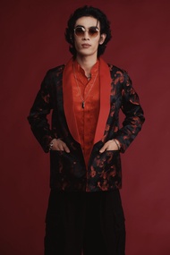 (JUN) CNY 2026 เสื้อสูทตรุษจีน สีดำลายมังกร รุ่น EQUUS