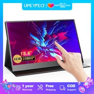 UPERFECT【ส่งจากไทย 】15.6 Inch Touchscreen Portable Monitor 1080P Thin and Light Wide Viewing Angle Gaming Display USB-C Screen With HDR/FreeSync/Speakers/Mini HDMI