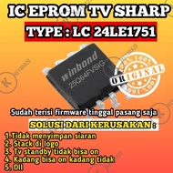 ic eprom tv led sharp lc 24le1751 lc24le175i