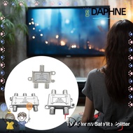 DAPHNE TV Antenna Satellite Splitter, Cable TV Signal Receiver Distributor F-type Socket Coaxial Cable Antenna, TV Satellite Splitter TV Signal Power Divider Female Connector