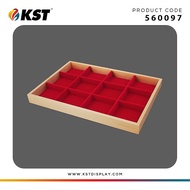 (HOT ITEM) Red Jewellery Display Tray / Tray Jewellery Storage / Tempat Letak Aksesori / Tray Access