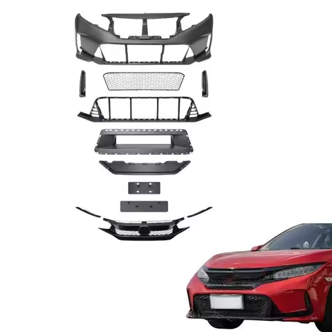 Suitable for 10th Civic FC 2016-2021 Upgrade To 11th Gen FL5 Type-R Style Body Kit Front Bumper Asse