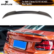 For BMW 2 Series F22 F23 F87 M2 M2C M Sport Coupe 2014 - 2019 Carbon Fiber Rear Trunk Spoiler Boot L