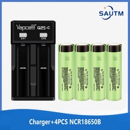 Panasonic Ncr18650B 3.7V แบตเตอรี่ลิเธียมไอออน 3400mah