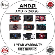 USED AMD R7 240 2GB (Random brand shipping) Graphics Card GPU Desktop PC Computer Game card VGA HDMI