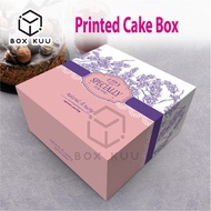 Big Printed Box for Talam Kuih Lapis Pizza Puff Kek Kotak Kuih Brownie Sandwich Cake Box