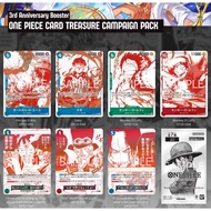 Genuine One Piece card pack - One Piece 3rd Anniversary Treasure Campaign Promo Pack .