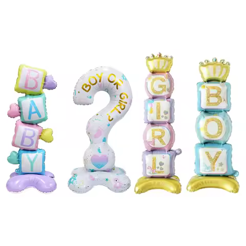 1pc Gender Reveal Large Standing Question Mark Unveiling Theme Party Decoration Balloon Gender Discl