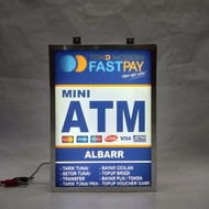 [BISA COD][SATU HARI JADI] [PLUS LAMPU] NEON BOX BRI LINK 2 SISI 30x40CM | NEON BOX AKRILIK DUA SISI