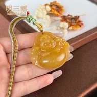 黃龍玉福袋吊墜 黃玉貔貅財神掛件 葫蘆項鏈 景區