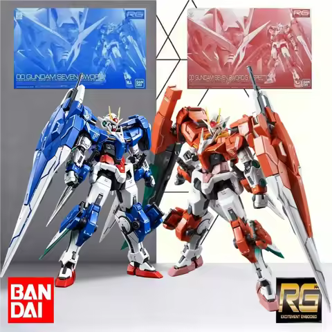 Bandai RG 1/144 GN-0000/7S & 7SGD2 Dual Gunpla Bundle, Dual Premium Bandai Exclusive Molds To Restoc