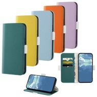 [Woo Fashion Case] เคสโทรศัพท์สีลูกกวาดสำหรับ iPhone 14 13 12 11 Pro XR 7 8 Plus SE 2020 Mini เคสฝาพับแม่เหล็กกระเป๋าเก็บบัตรสมุดหนัง
