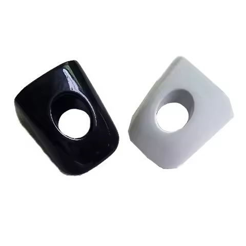 x1 White&Black Front Left Door Lock Handle Cover Cap For Audi A4 B8 S4 Avant RS4 A5 8T S5 Sportback 