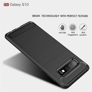 CASE SLIM FIT SAMSUNG S10E S10 S10 5G S10+ S11 S11E S11+ CASING CARBON SILICON FIBER MULTI SOFTCASE 