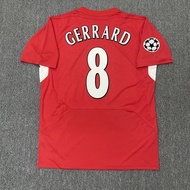 04 05 Liverpool Soccer jersey GERRARD Men Retro Football Shirt 2004 2005