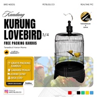 3/4 Canary, Parakeet, Love Bird Cage, Medium Cage, Diameter 33 Cm