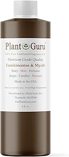 Frankincense and Myrrh Fragrance Oil 8 fl. oz. Scented Oil for DIY Soap Making, Candles, Bath Bombs, Body Butters. Used in Aromatherapy Diffusers, Burners and Warmers. Add to Lotions and Creams.