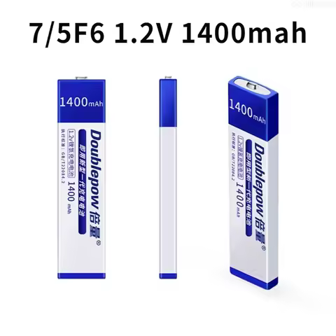 1.2V 1400mAh MD CD Player Rechargeable Battery Prismatic 7/5 F6 Ni-MH Chewing Gum Gumstick Batteries