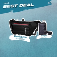 TORCH Koriyama Tas Pinggang Selempang Konser Ringan Anti Air Pria Wanita - Waistbag Sling bag Waterp