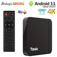 Tanix W2 Smart TV Box Amlogic S905W2 Android 11.0 2G16G 4G32G 4G64G 4K Bluetooth 2.4G/5G WiFi AV1 TV