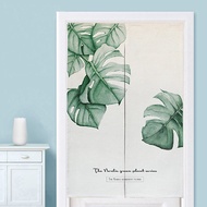 Nordic Green Plant Door Curtain Partition Curtain No Drilling Required ins Wind Bedroom Home Hanging
