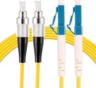 uxcell Fiber Cable,3 Meters 10Ft FC to LC Duplex 9/125 Single-Mode Fiber Optic Cable Jumper Optical 