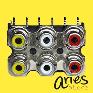 SOKET RCA ISI 6 KUNING DVD