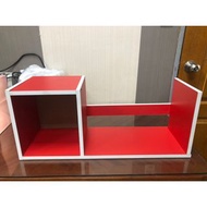 非凡二手家具 全新 桌上型收納書架(紅)*桌上型置物架*收納架*置物架*增高架*書架*收納架