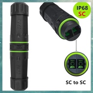 [uhktyltui.vn] IP68 Waterproof SC Dual Core Fiber Optical Coupler Extend Fiber Optic Cable Length Fl