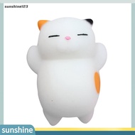  Cute Cartoon Cat Squishy Toy Stress Relief Soft Mini Animal Squeeze Toy Gift
