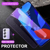 Vivo Y100 Tempered Glass For Vivo V29e 5G Y36 Y27 Y35 Y16 Y02 Y02s Y22s Y77 Y76 Y75 Y72 5G 4G Y50 Y30 2 in 1 Anti Blue Light Ray Protective Screen Protector Glass Film