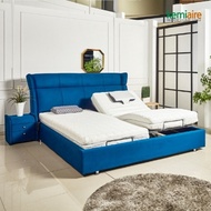 [Chemiere] Classic fabric twin bed (motion bed) + latex mattress KBM-911