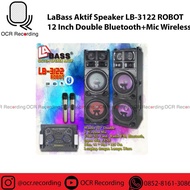 Labass Aktif Speaker Lb-3122 Robot 12 Inch Bluetooth + Mic Wireless