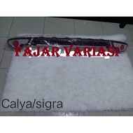 pengaman bumper bemper belakang all new calya /sigra list silver