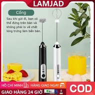 Handheld Mini Whisk Coffee Foam Maker USB Rechargeable Electric Coffee Foam Maker 3 Speeds Coffee Fo