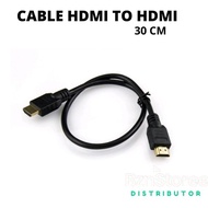 KABEL HDMI PENDEK / KABEL HDMI HITAM 30CM / KABEL HDMI TO HDMI / MURAH