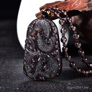 Pendant More Than Every Year Eye Pendant Obsidian Fish Four Seasons Rainbow Natural with Ice Carved 