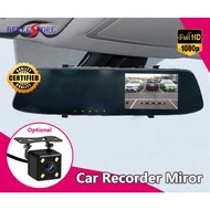 DVR Car Recorder 1080p Driving Recorder DVR Mirror - Front & Rear