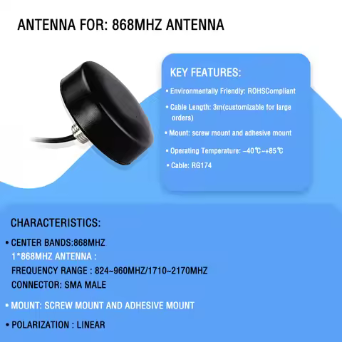 868mhz Antenna roof mount Outdoor LoRa IoT 868 MHz Antenna