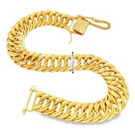 Top Cash Jewellery 916 Gold Lipan Bracelet with Box Clip